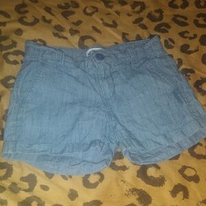 Girl's Blue Chambray Shorts